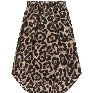 Leopard HI Low Skirt